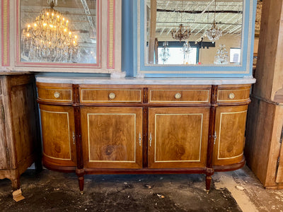 Louis XVI Walnut Burl Wood Sideboard