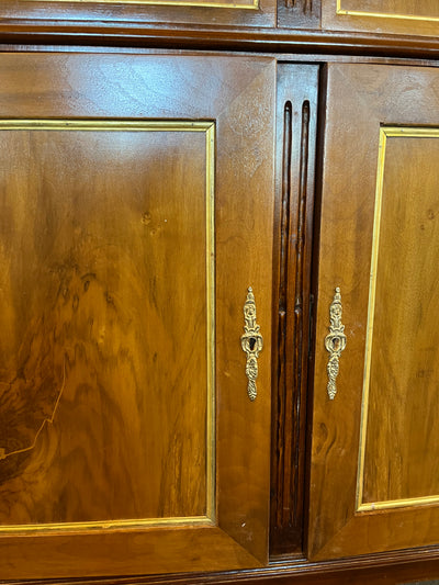 Louis XVI Walnut Burl Wood Sideboard