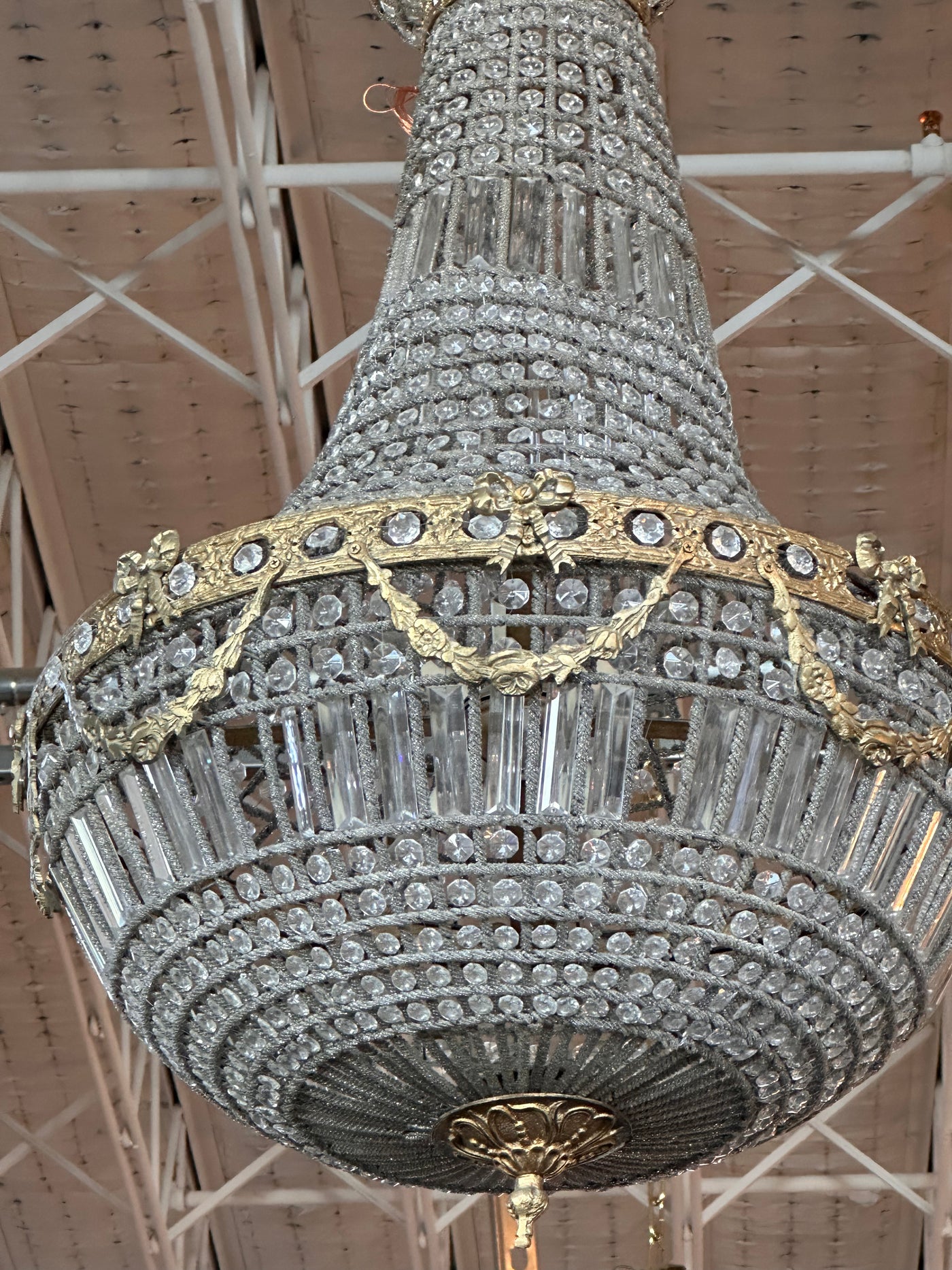 Ornate Basket Empire Chandelier | Le Chateau | European Luxury Furniture in Atlanta