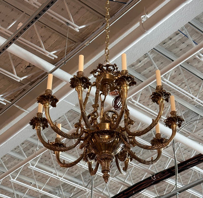 Classic Brass Chandelier with Candelabra | Le Chateau | European Luxury Furniture in Atlanta