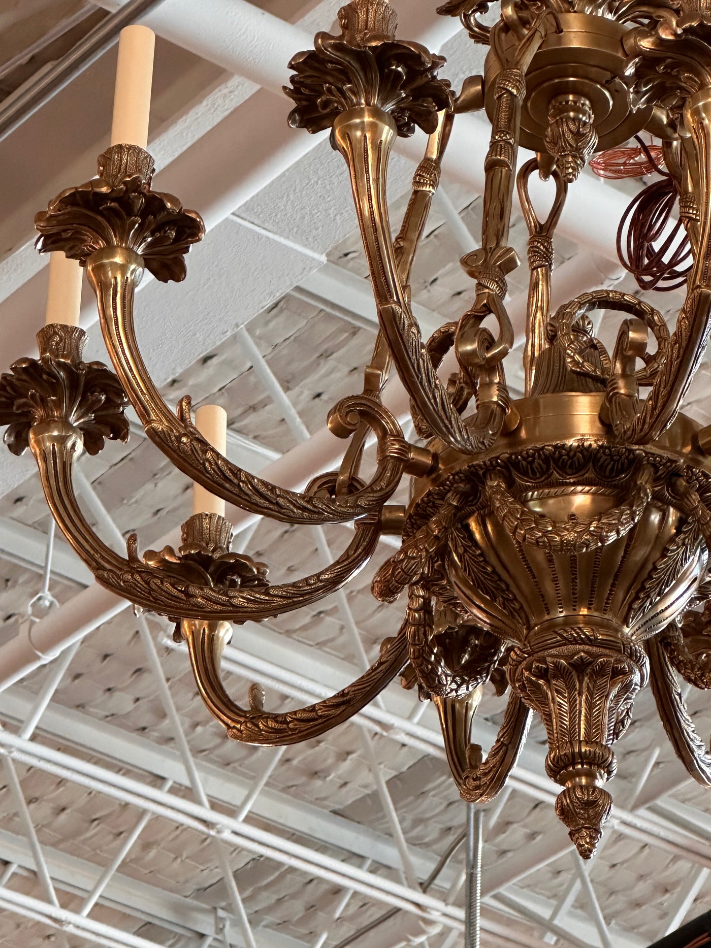 Classic Brass Chandelier with Candelabra | Le Chateau | European Luxury Furniture in Atlanta