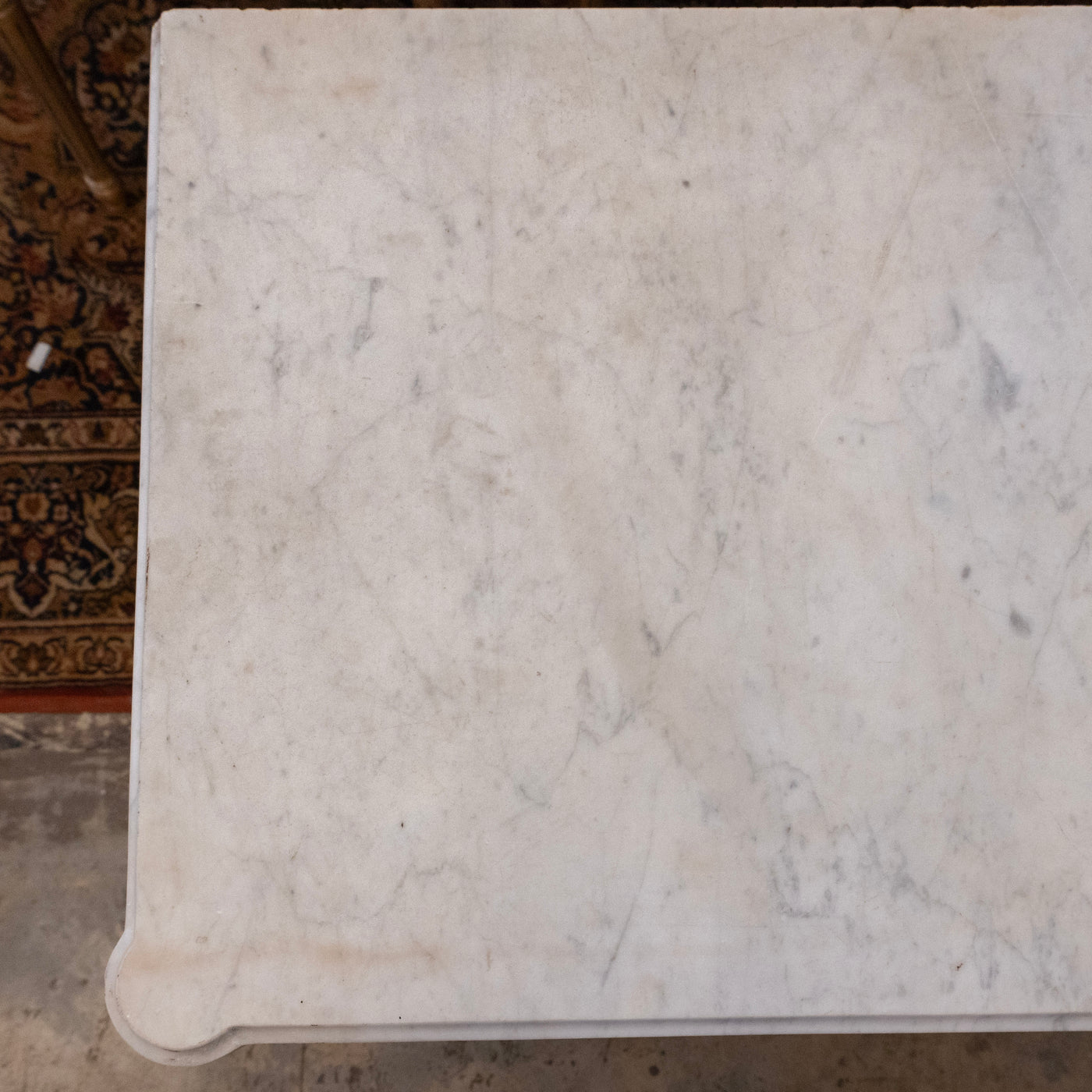Louis XVI St. Charles 3-Drawer Chest – Burl Wood & White Marble Top