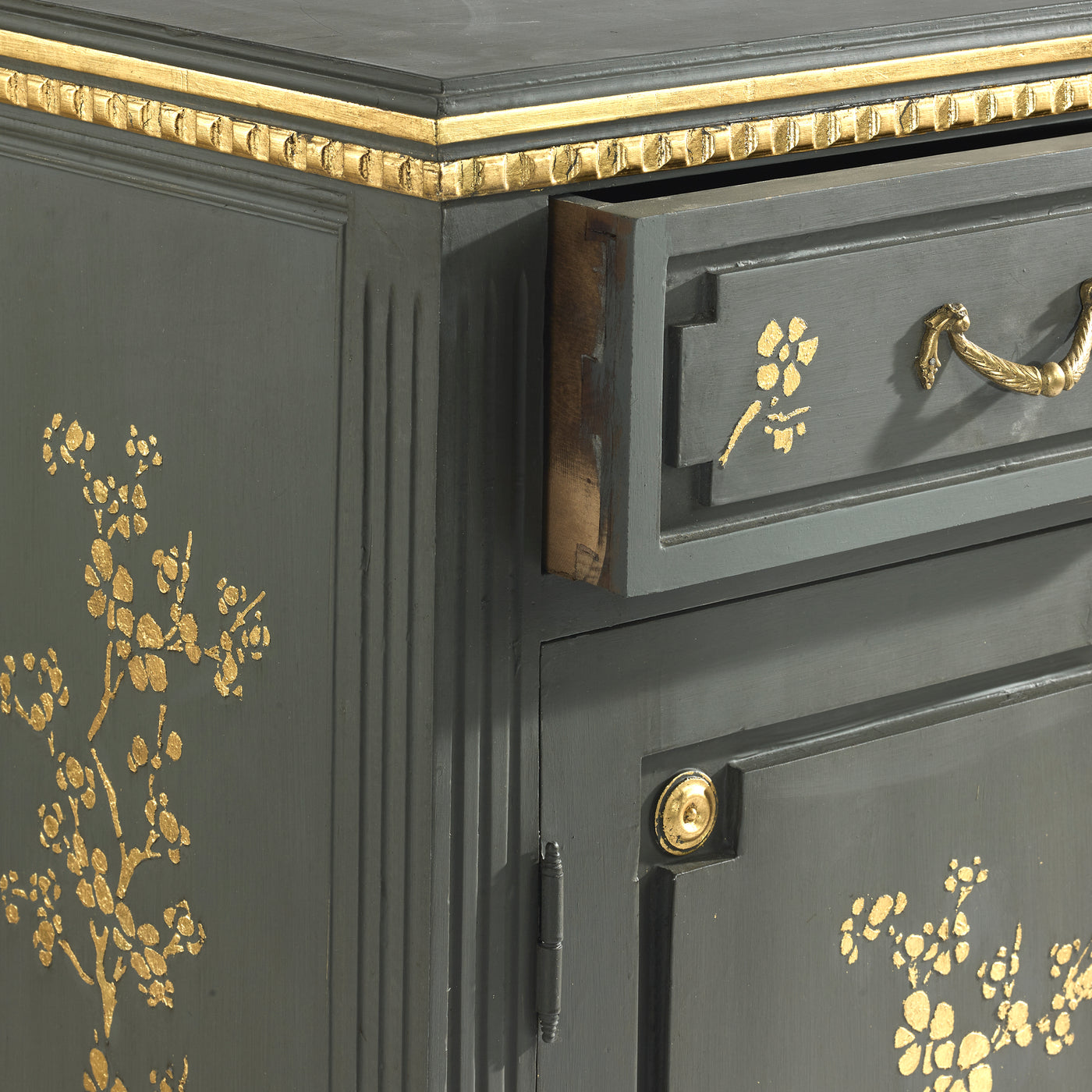 Swedish Buffet with Gold Leaf | Le Chateau | European Luxury Furniture in Atlanta