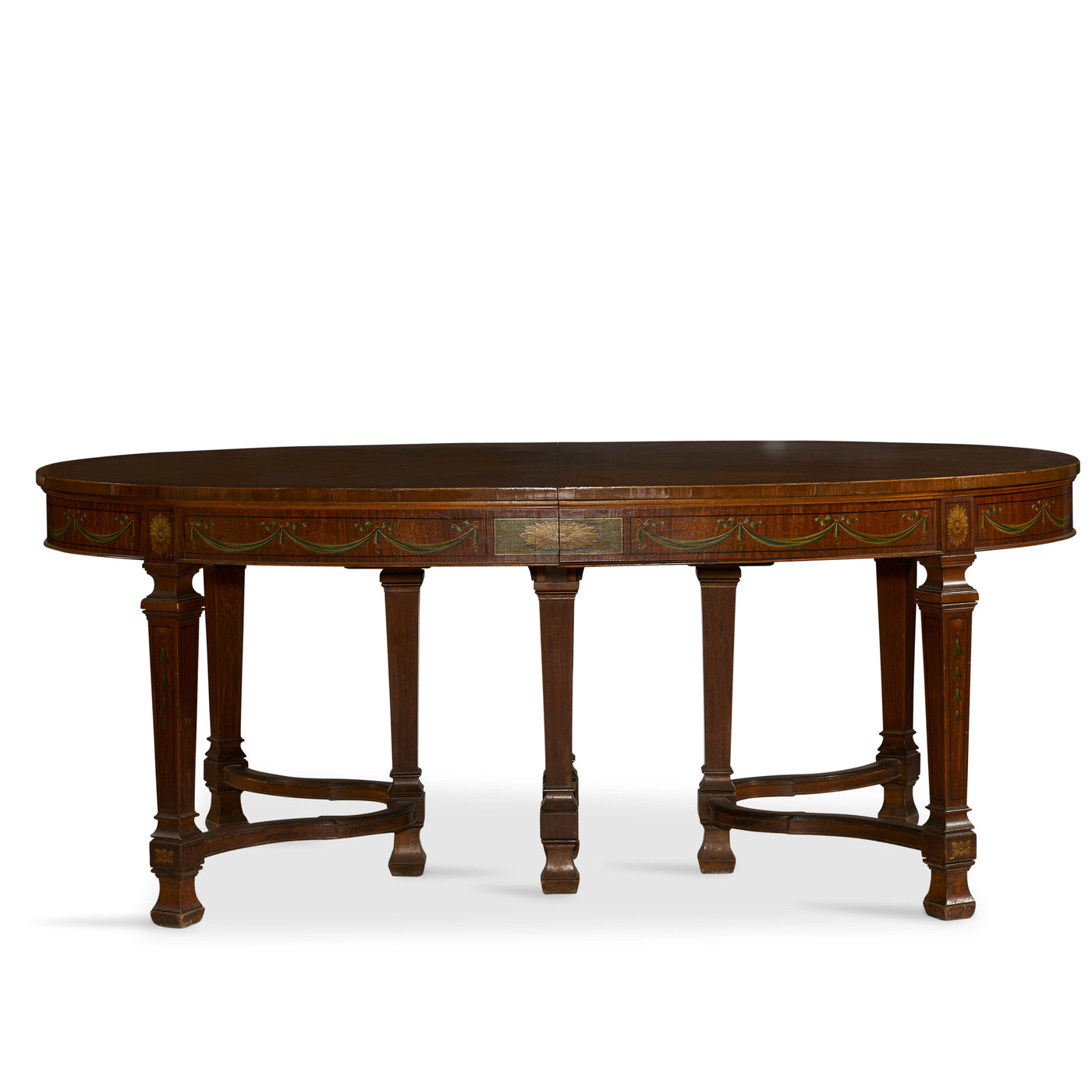 Antique French Oval Trestle Dining Table | Le Chateau | European Luxury Furniture in Atlanta