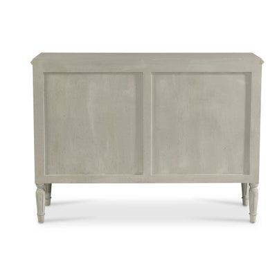 Scandinavian Chest with Rounded Legs and Blue Trim | Le Chateau | European Luxury Furniture in Atlanta