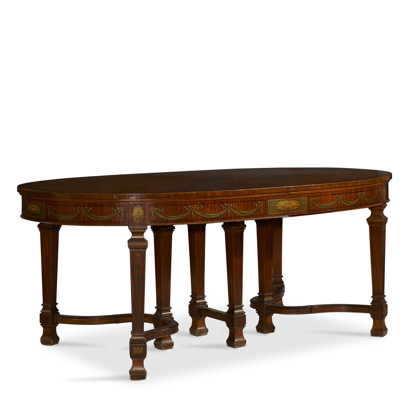 Antique French Oval Trestle Dining Table | Le Chateau | European Luxury Furniture in Atlanta