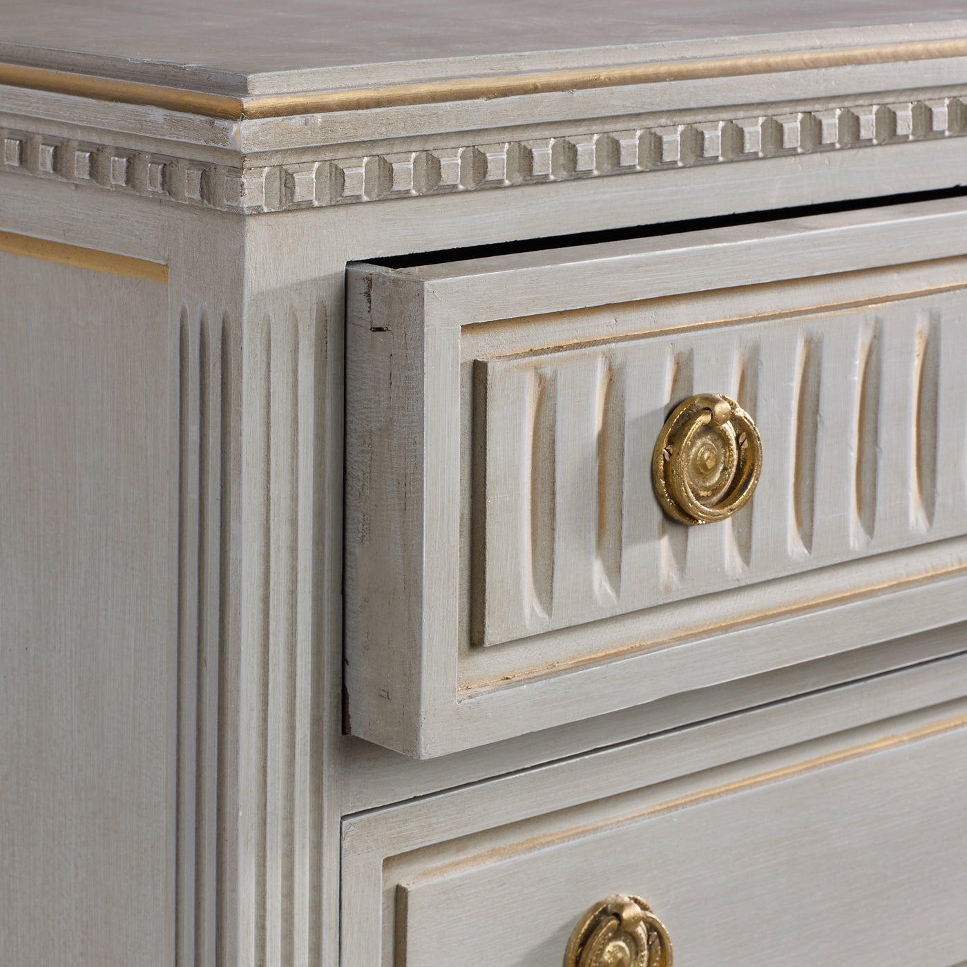 Swedish Chest of Drawers with Escutcheon