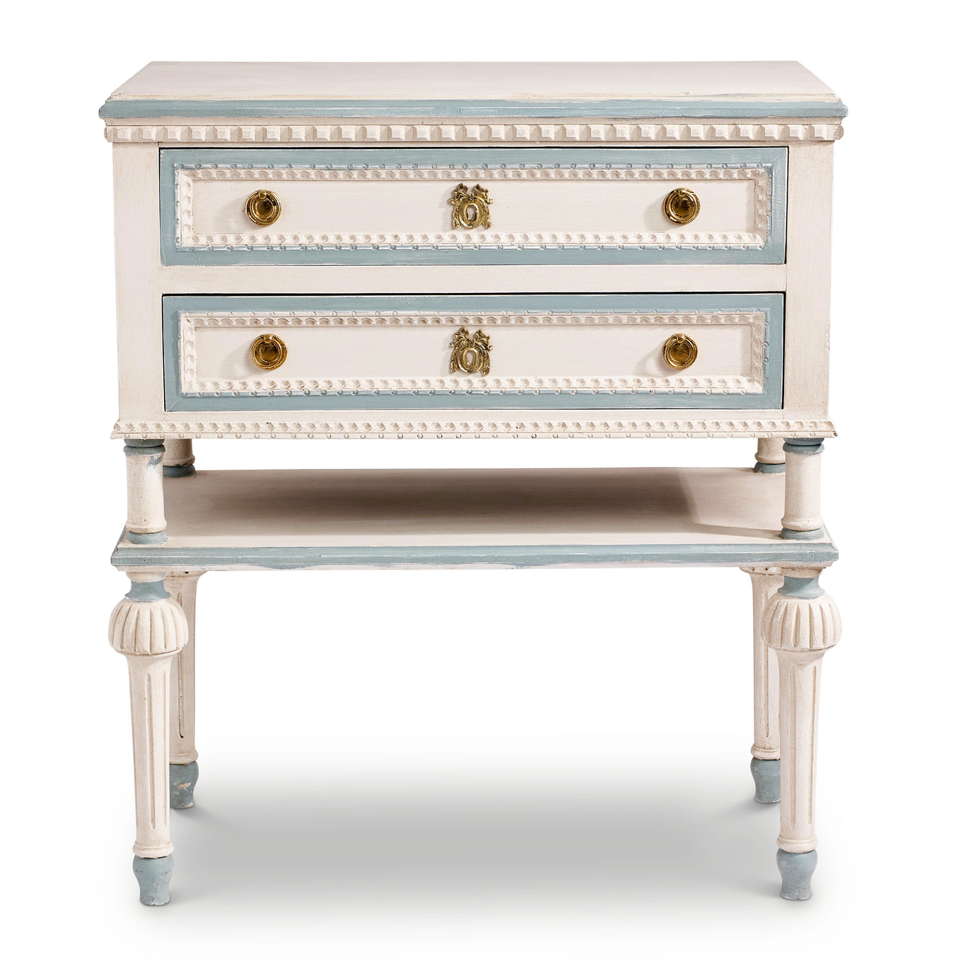 Gustavian Nightstand with Shelf