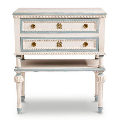 Gustavian Nightstand with Shelf