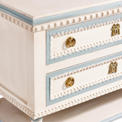 Gustavian Nightstand with Shelf