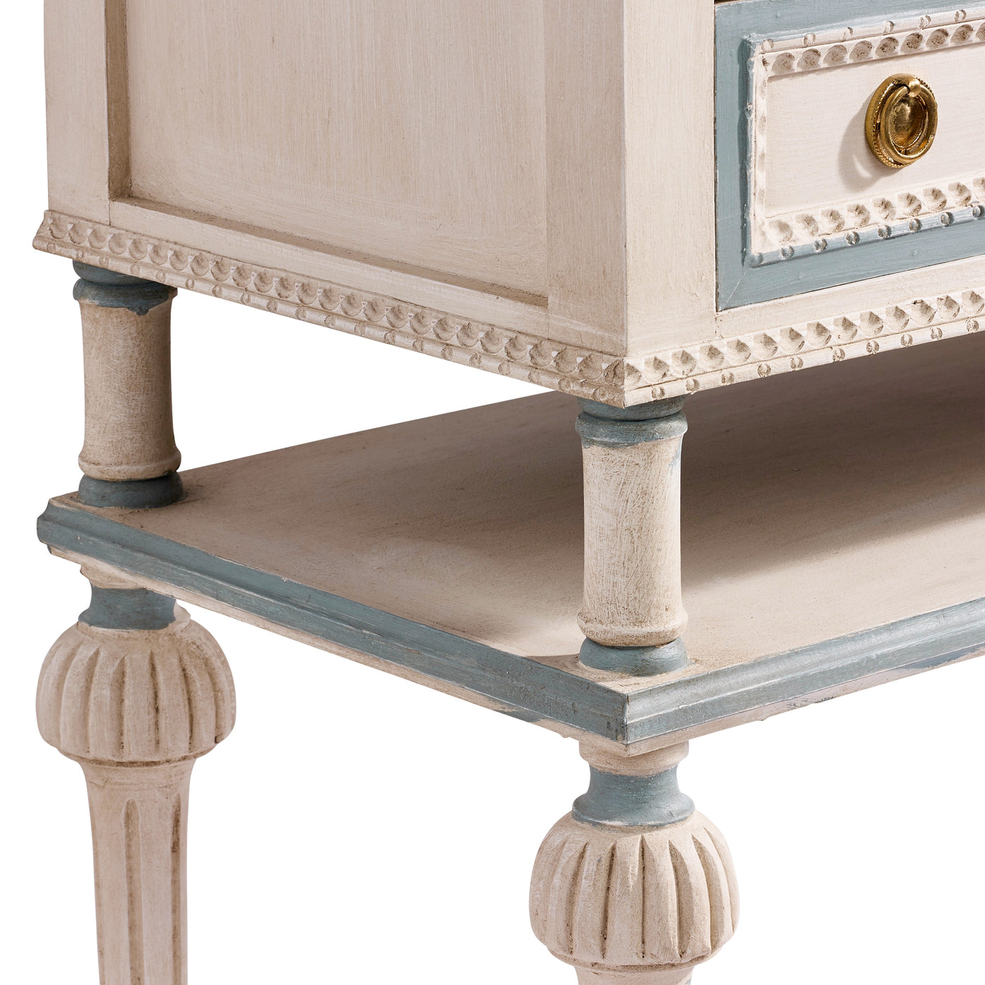 Gustavian Nightstand with Shelf